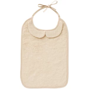 Grand bavoir personnalisable bambou et gaze de coton biscuit de BBand Co