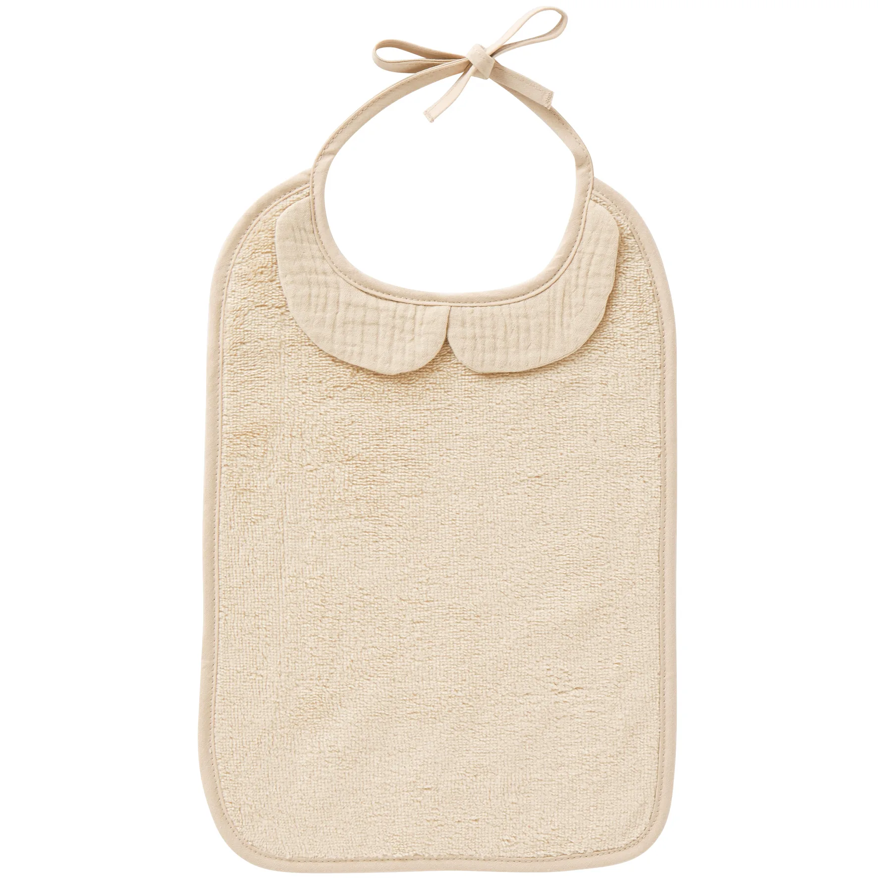 Grand bavoir personnalisable bambou et gaze de coton biscuit de BBand Co