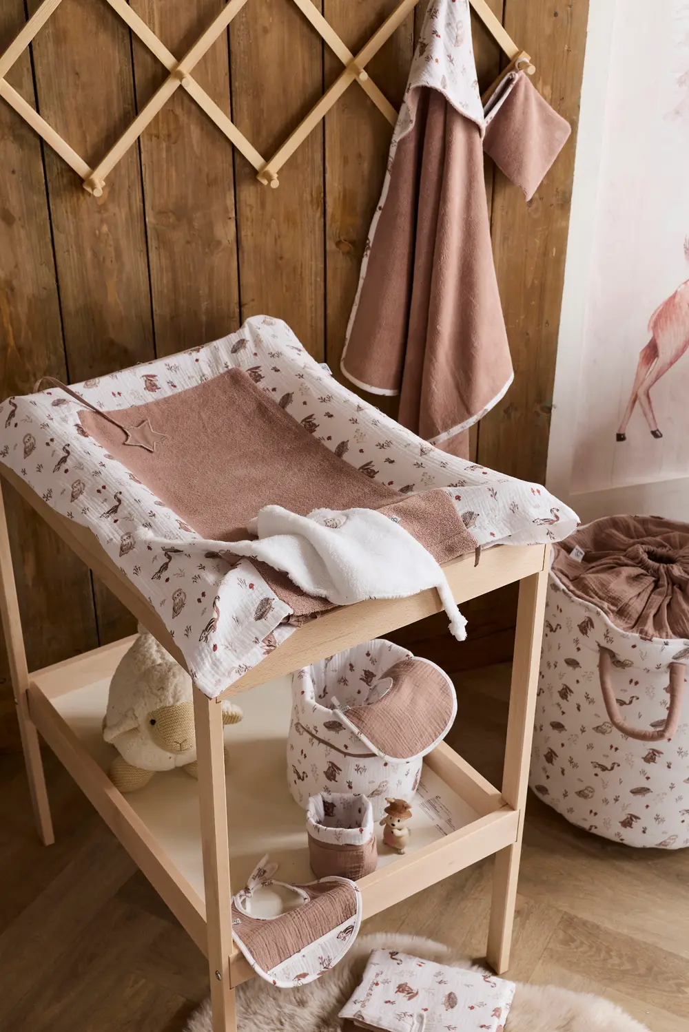 Housse de matelas à langer 60x80cm – Cosy Forest – Image 2