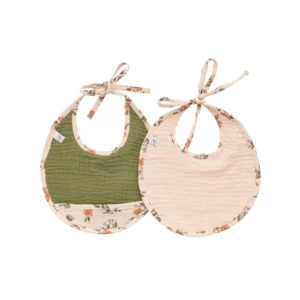 Lot de 2 bavoirs naissance – Secret Cottage