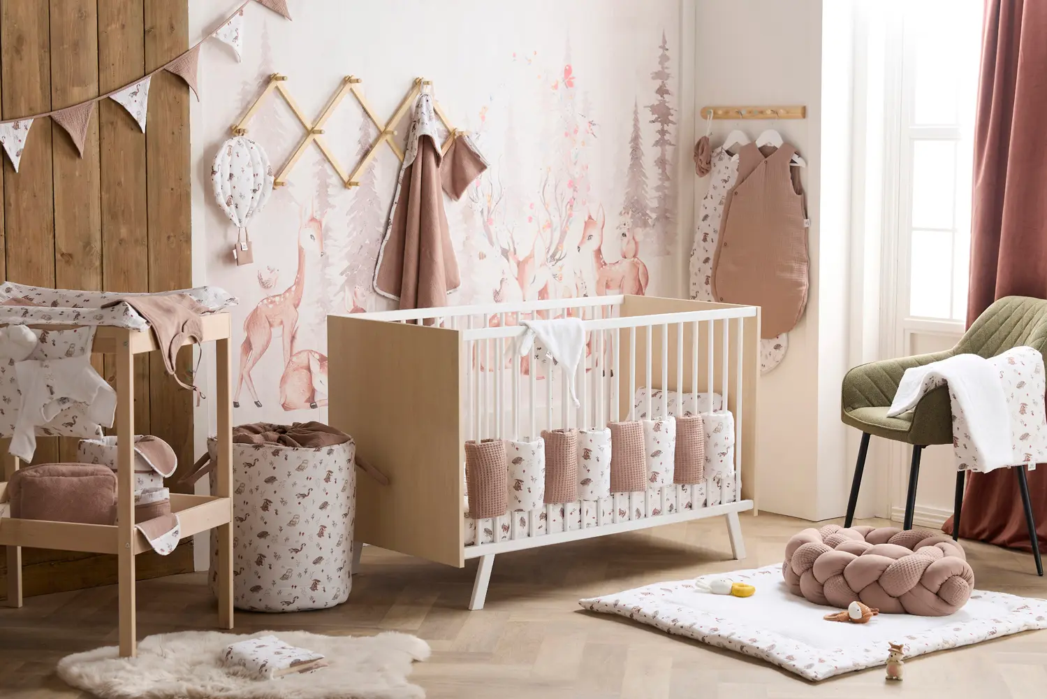 Maxi panier de rangement à anses – Cosy Forest