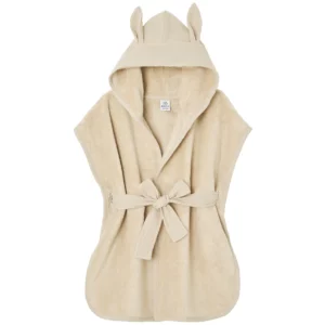 Peignoir bambou et gaze de coton biscuit