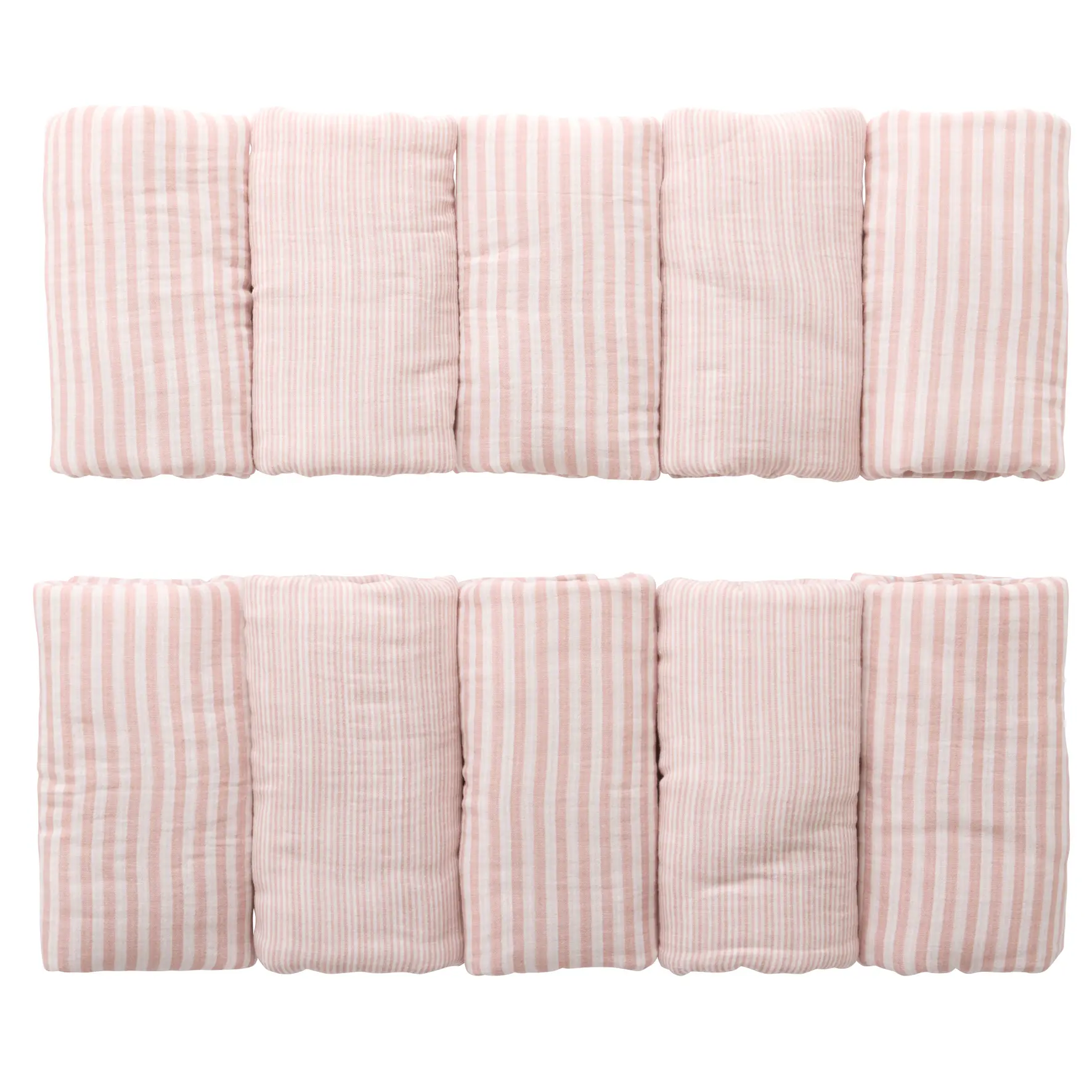 Tour de lit modulable & respirant rayé – Soft Stripes BB and co par rêves de fil