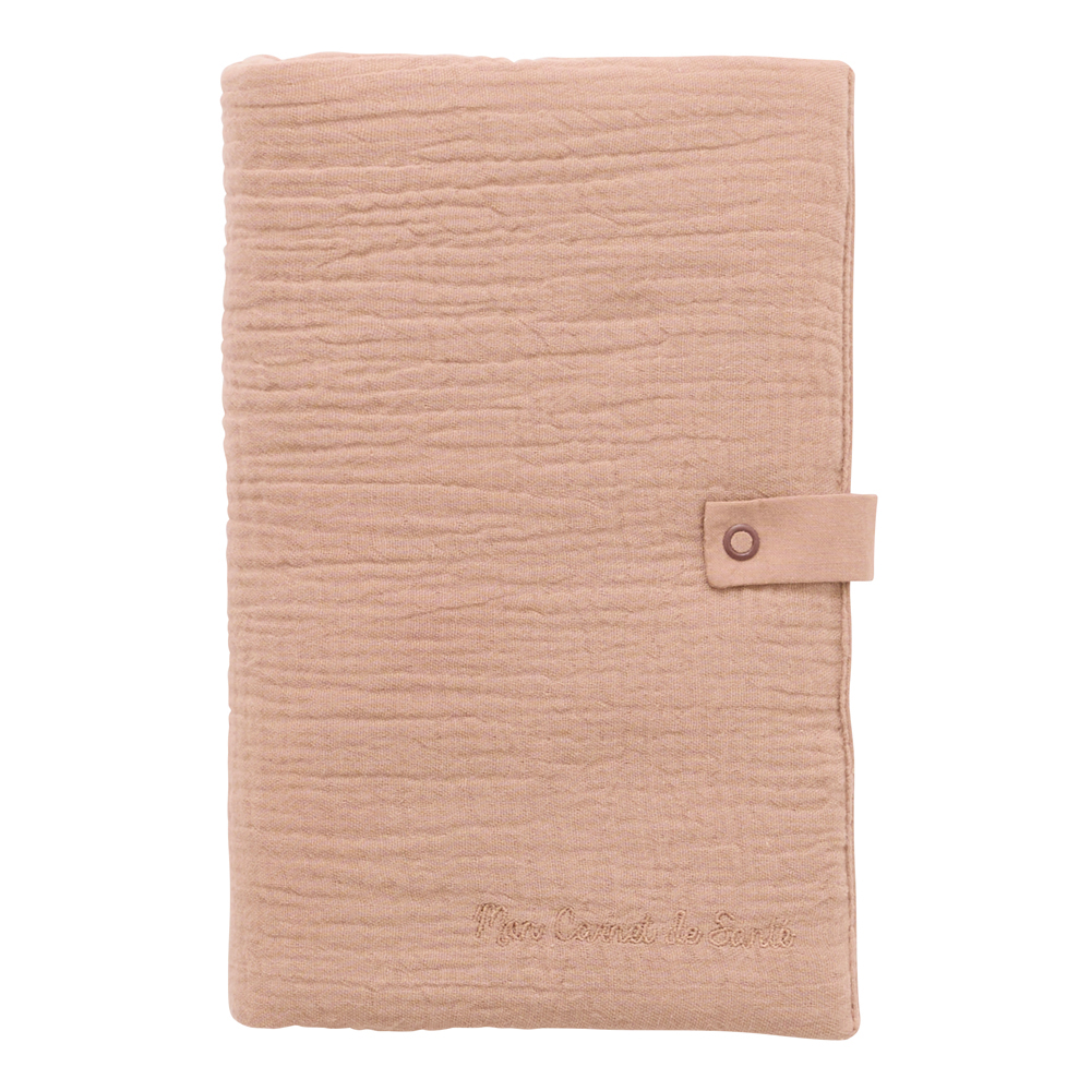 Protège carnet de santé personnalisable collection Mix & Match, couleur mocha Vendu par Rêves de fil.