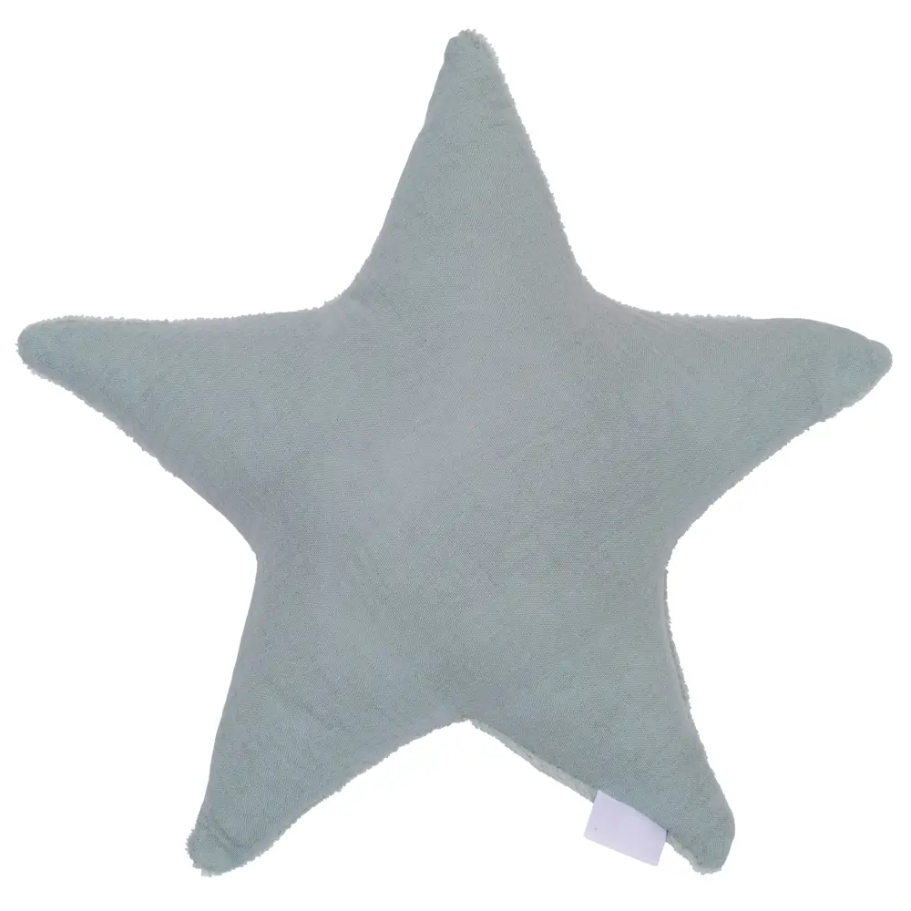 Bouillotte étoile bambou/ gaze de coton vert de gris de bébé and Co par rêves de fil