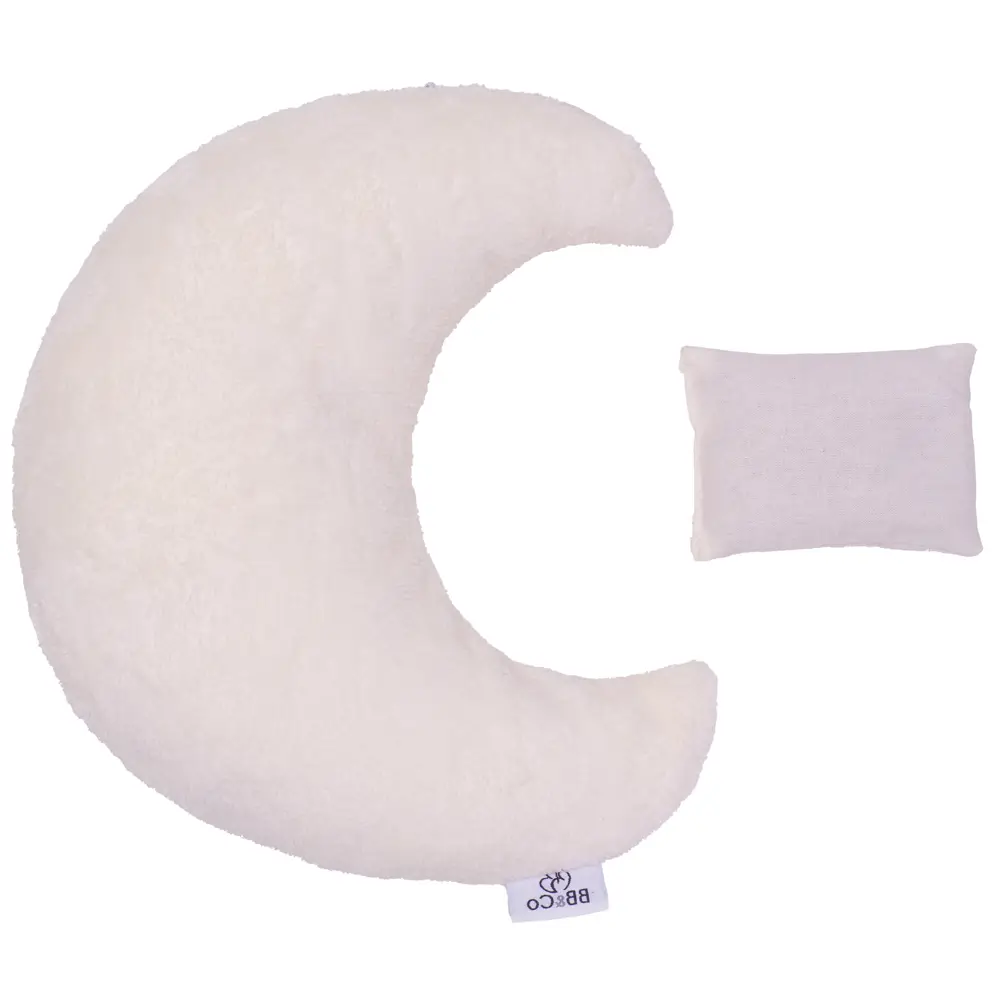 Bouillotte lune bambou/ gaze de coton mousse de lait de Bébé and co par rêves de fil