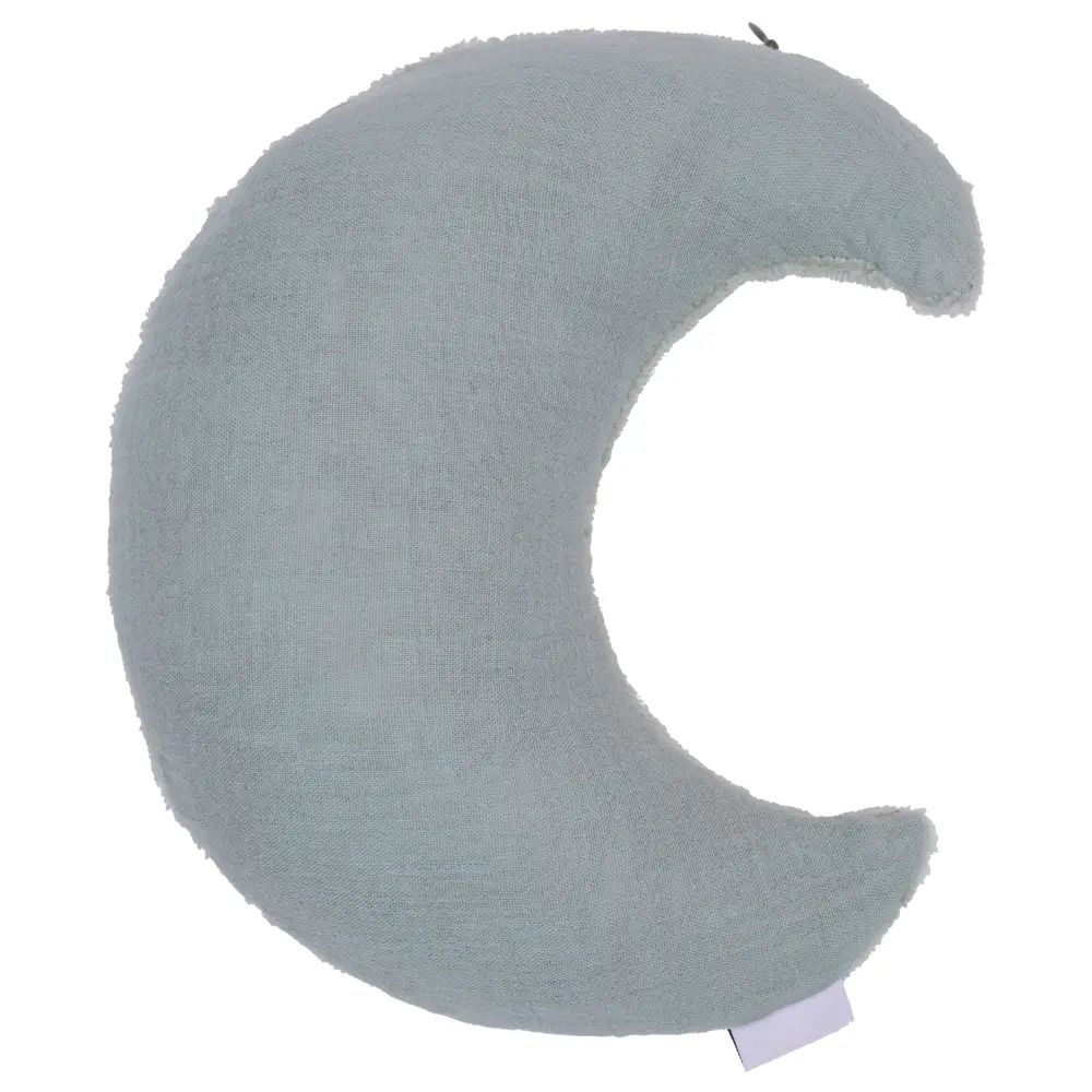 Bouillotte lune bambou/ gaze de coton vert de gris de bébé and Co par rêves de fil