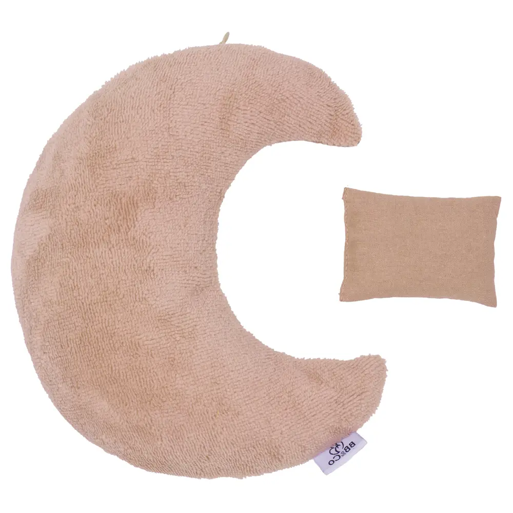 Bouillotte lune bambou/ gaze de coton Mocha de bébé and co par reves de fil