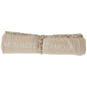 Lange en double gaze de coton gaufré Afternoon Tea de bébé and co par reves de fil