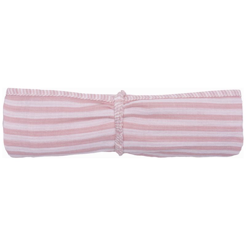 Lange en double gaze de coton gaufré rayé vieux rose DE BB & Co par rêves de fil